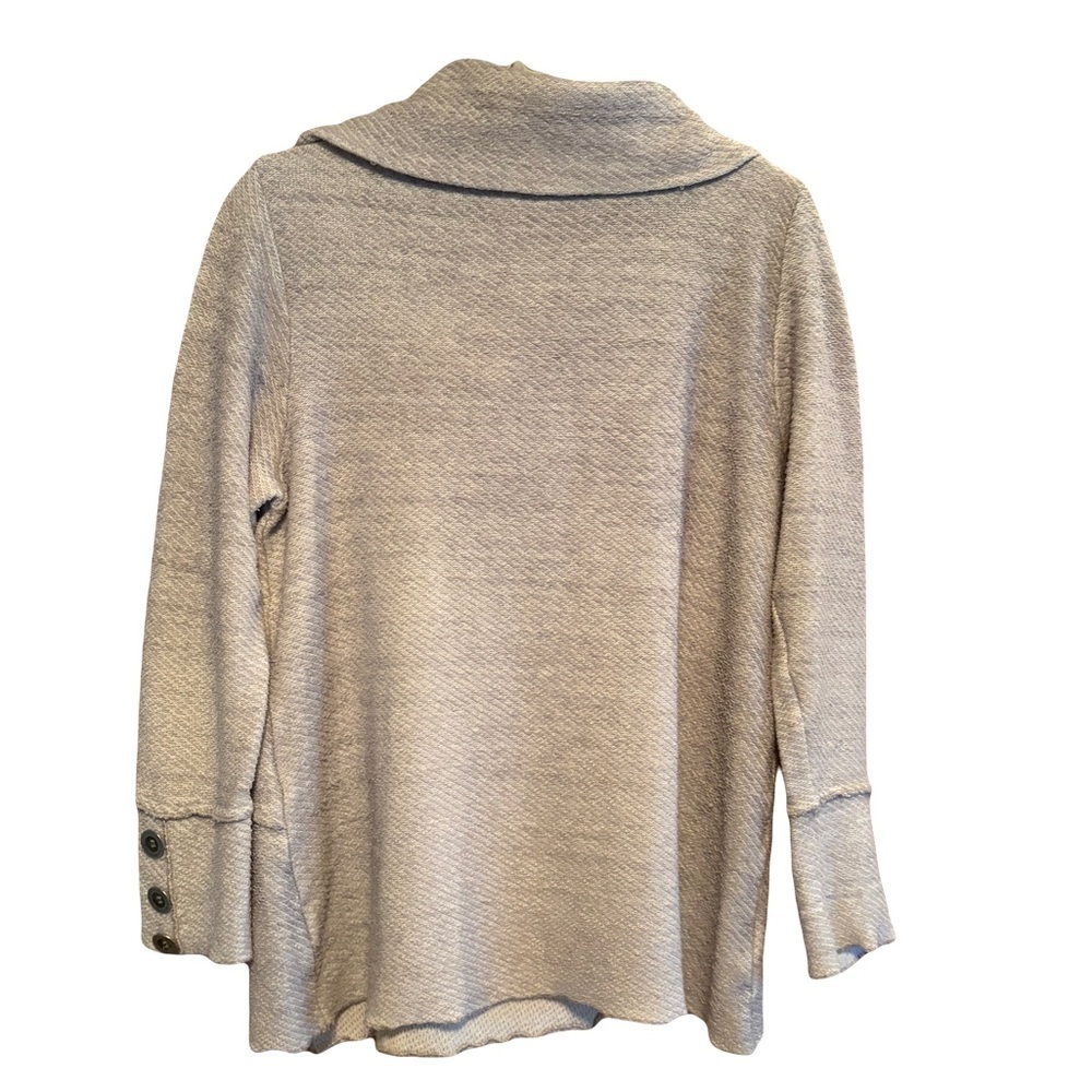 Soft Surroundings Light Gray Cowl Neck Sweater size XL - Picture 2 of 8